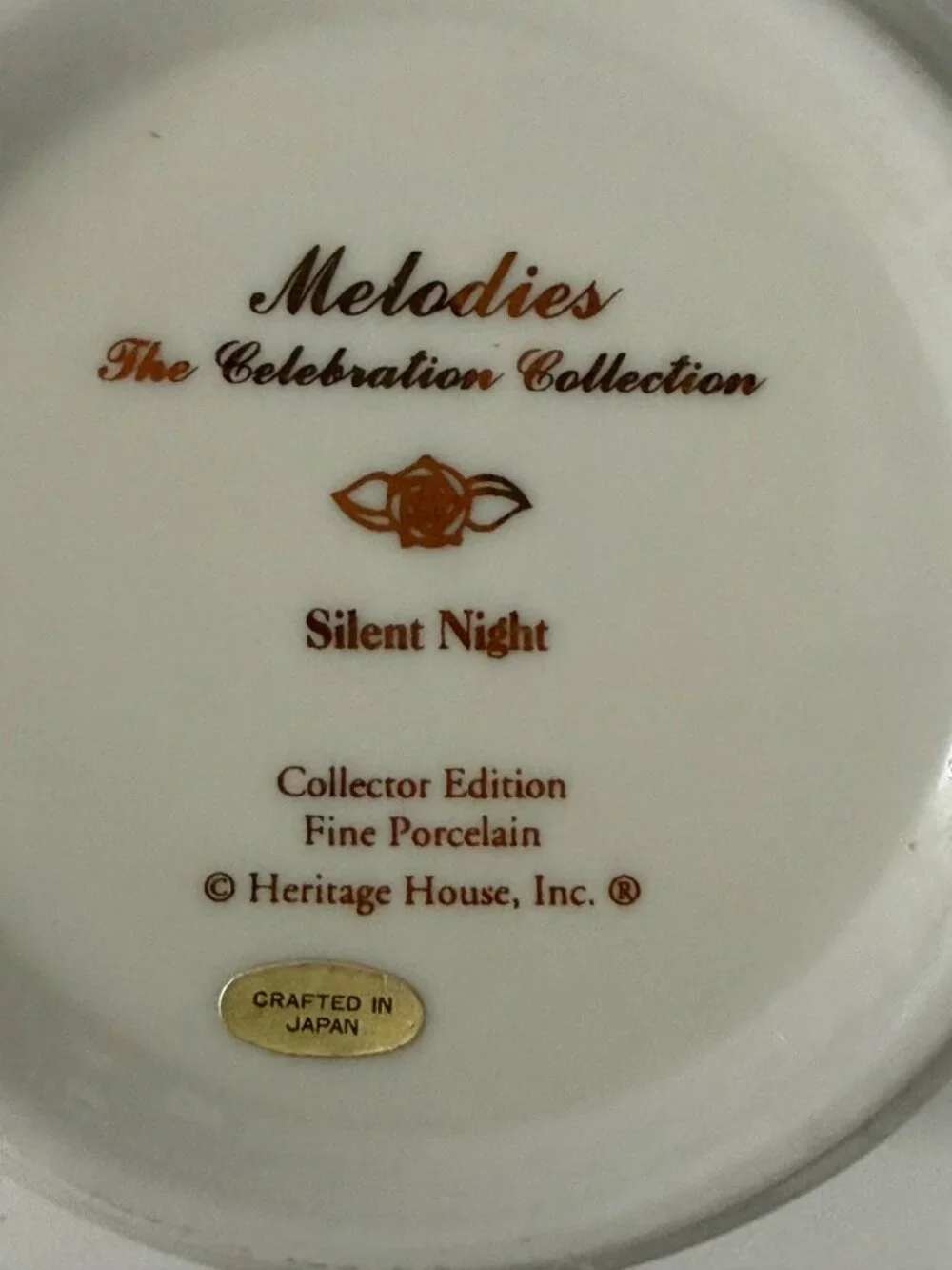 Melodies The Celebration Collection Silent Night Porcelain Music Box Japan Chris